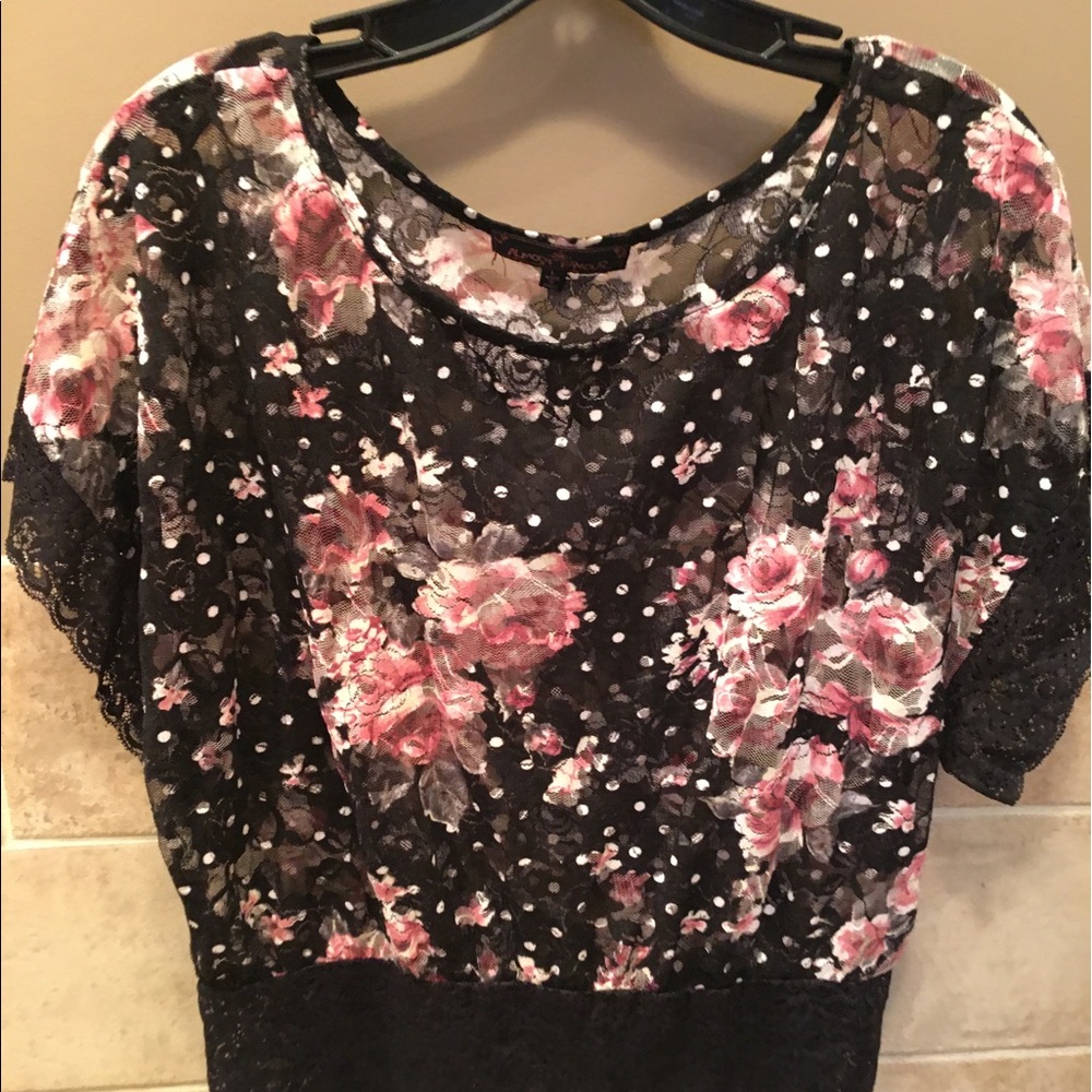 Almost Famous woman’s crop top